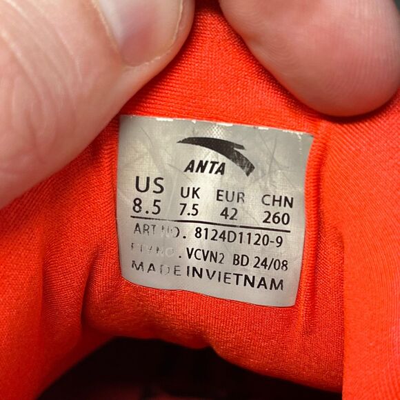 ANTA Kai 1 Speed Tribe Basketball Shoes Kyrie Irving Mens 8.5 US - Picture 8 of 8